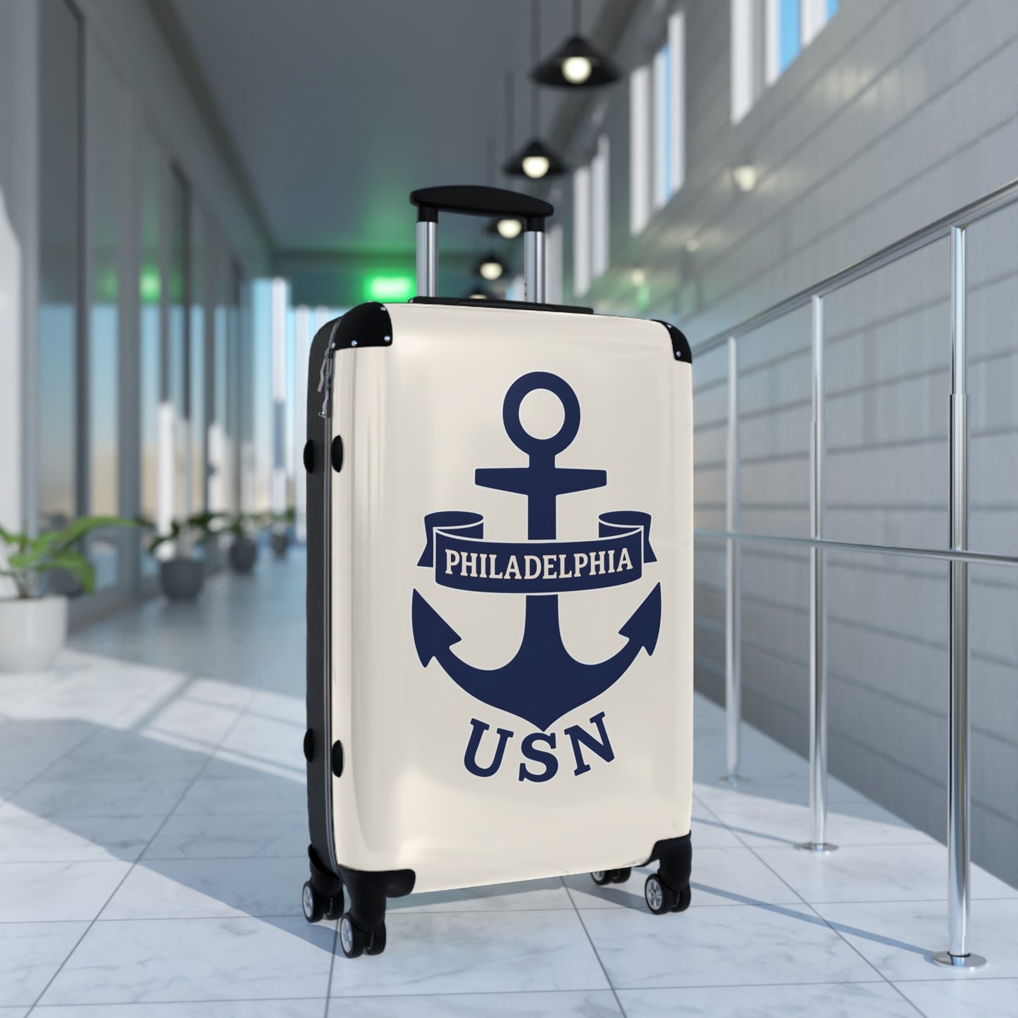 "USN Anchor", Suitcase (Whitecap)