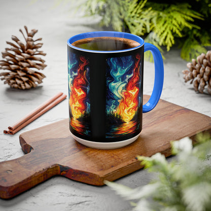 "Naomh Solus (Gaelic) - Sacred Light (English)", Colorful Mugs (11oz, 15oz)