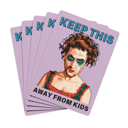 "Keep This Away from Kids", Cultural Playing Cards (Thistle)