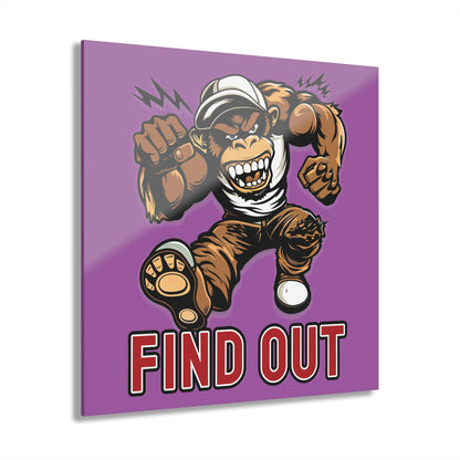 "Find Out", Acrylic Wall Prints (French Cleat Hanging) (Violet Benediction)