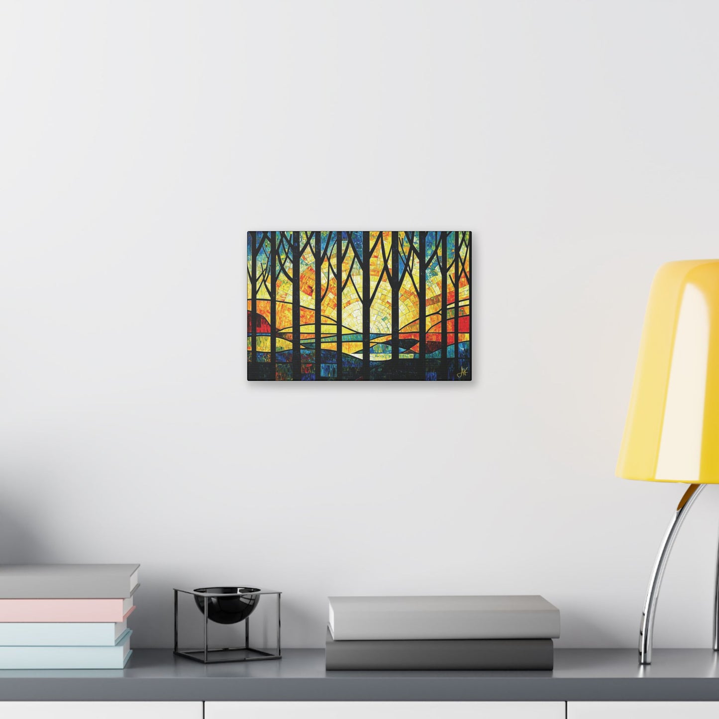 "Forest at Dawn", Stretched Classic Canvas Fine Art Print