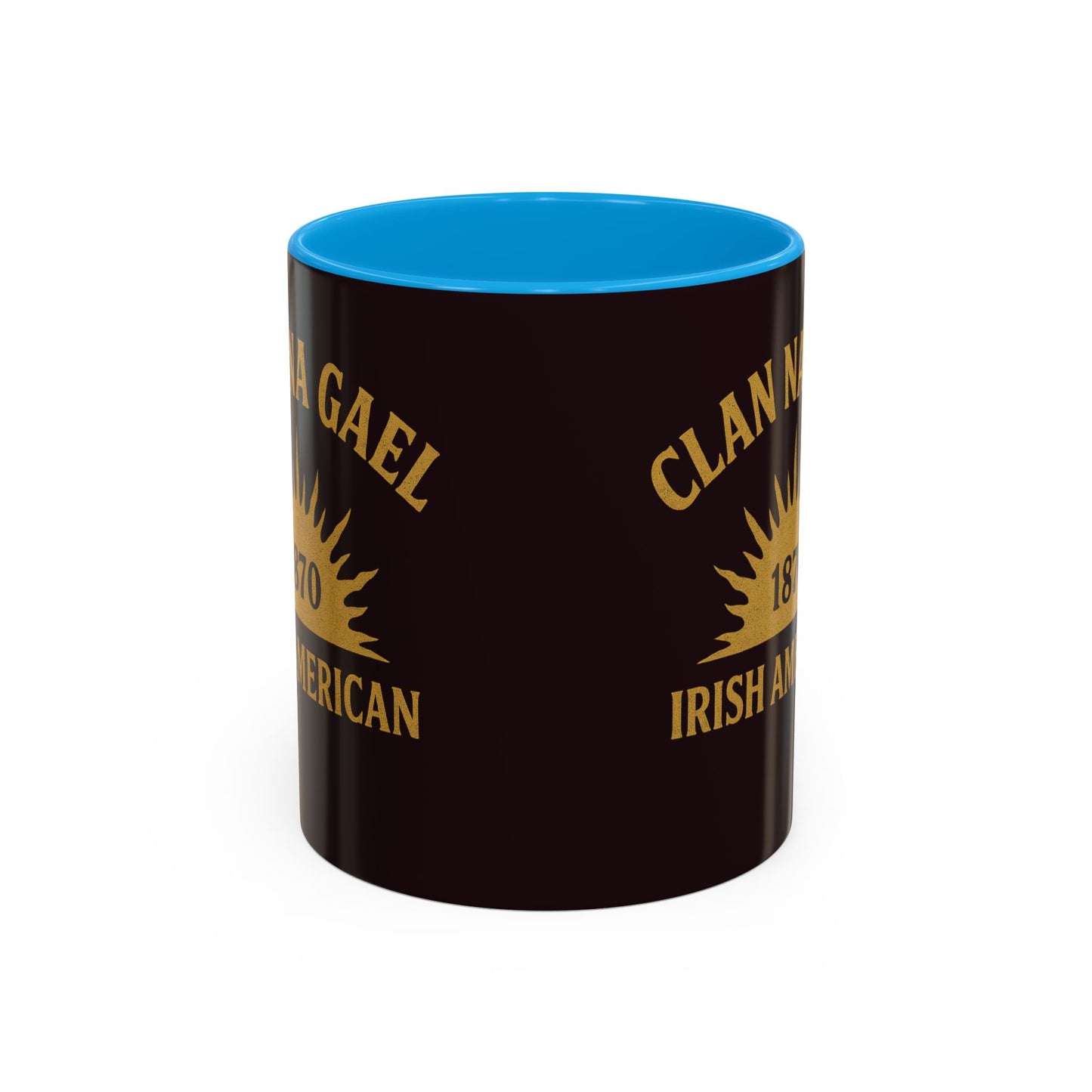 "Clan na Gael - Irish American", Colorful Mugs (11oz, 15oz) (Seal Brown)