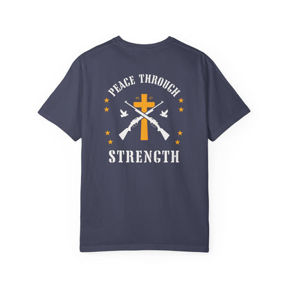 "Peace Through Strength" #01, Unisex T-shirt