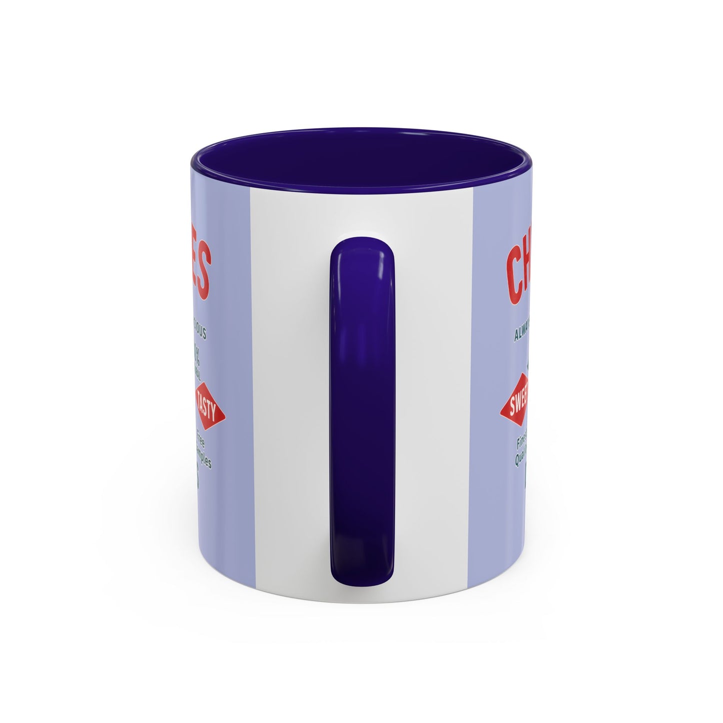 "Delicious Cherries", Colorful Mugs (11oz, 15oz) (Retro Periwinkle)
