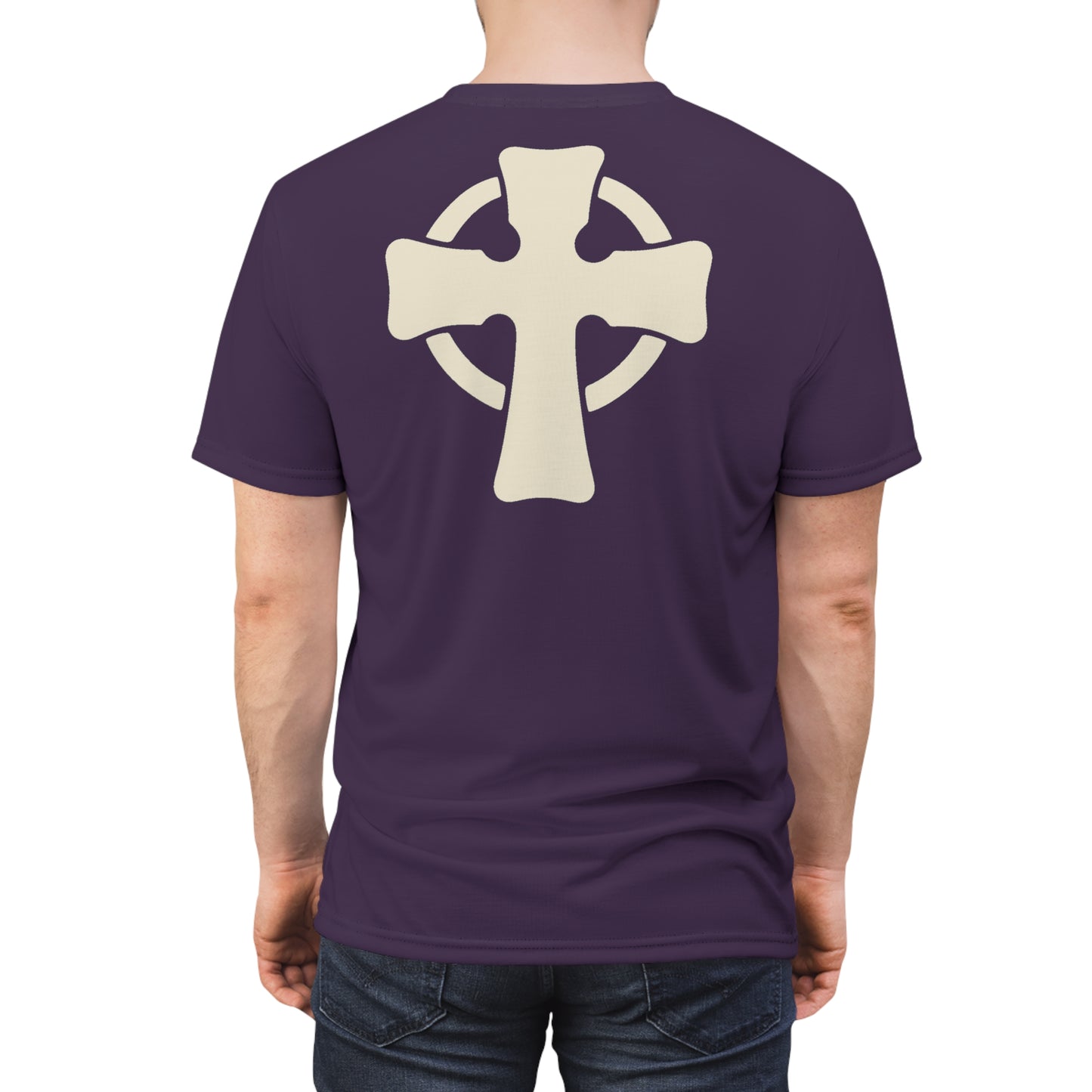 "Retro Jesus", Unisex T-shirt (Acai Berry)