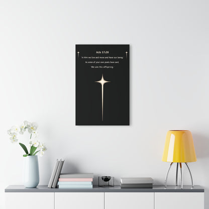 "Acts 17:28", Acrylic Wall Prints (French Cleat Hanging)