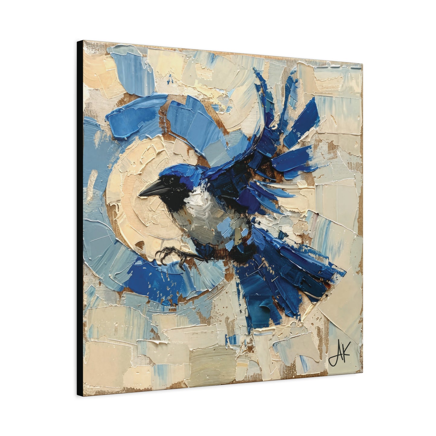 "Liberty Blue Bird", Fine Art Matte Canvas, Stretched, 1.25"