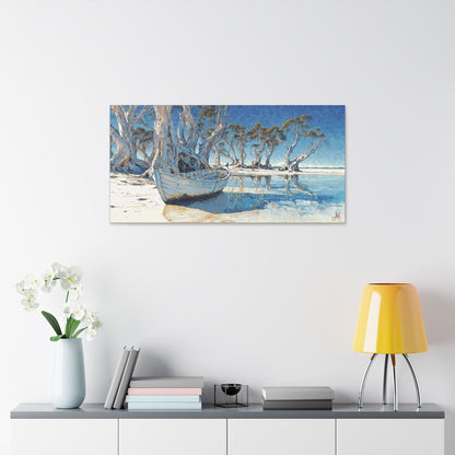 "Gaelic Hearts on Heavenly Shores", Stretched Classic Canvas Fine Art Print