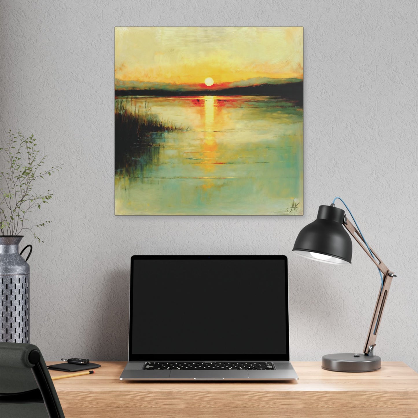 "Today Becomes Yesterday", Stretched Classic Canvas Fine Art Print
