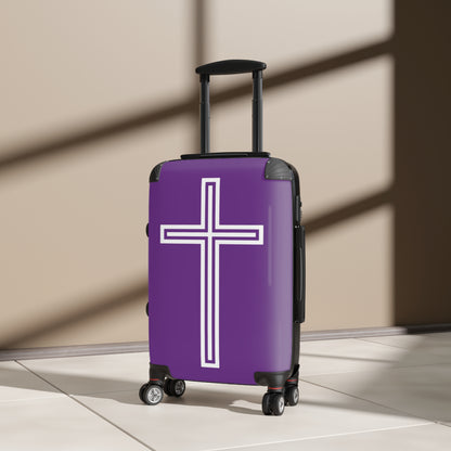 "A Simple Cross" Suitcases (Indigo Outback Purple)