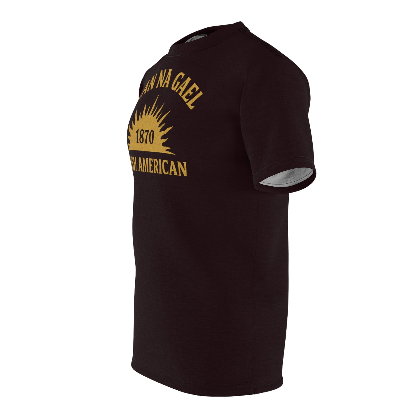 "Clan na Gael - Irish American", Unisex T-shirt (Seal Brown)