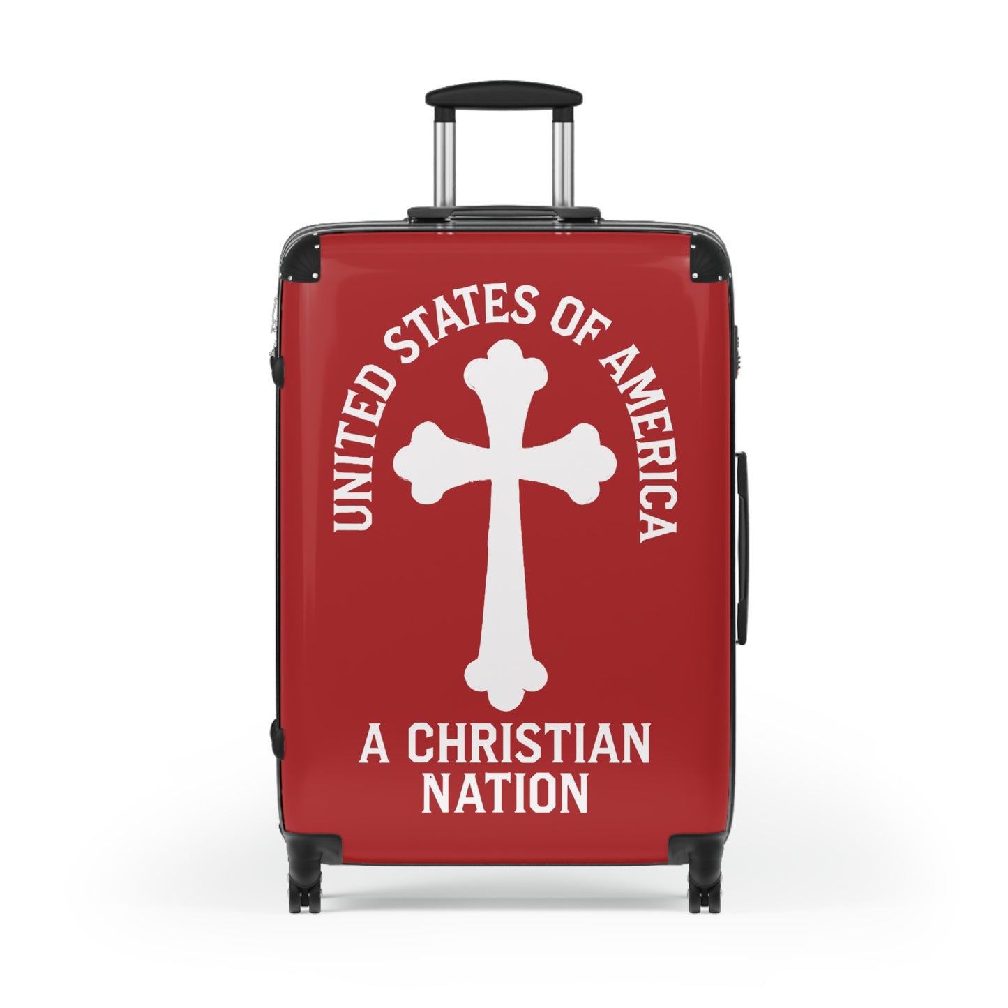 "USA - A Christian Nation" #04 Suitcases (Carnelian Red)