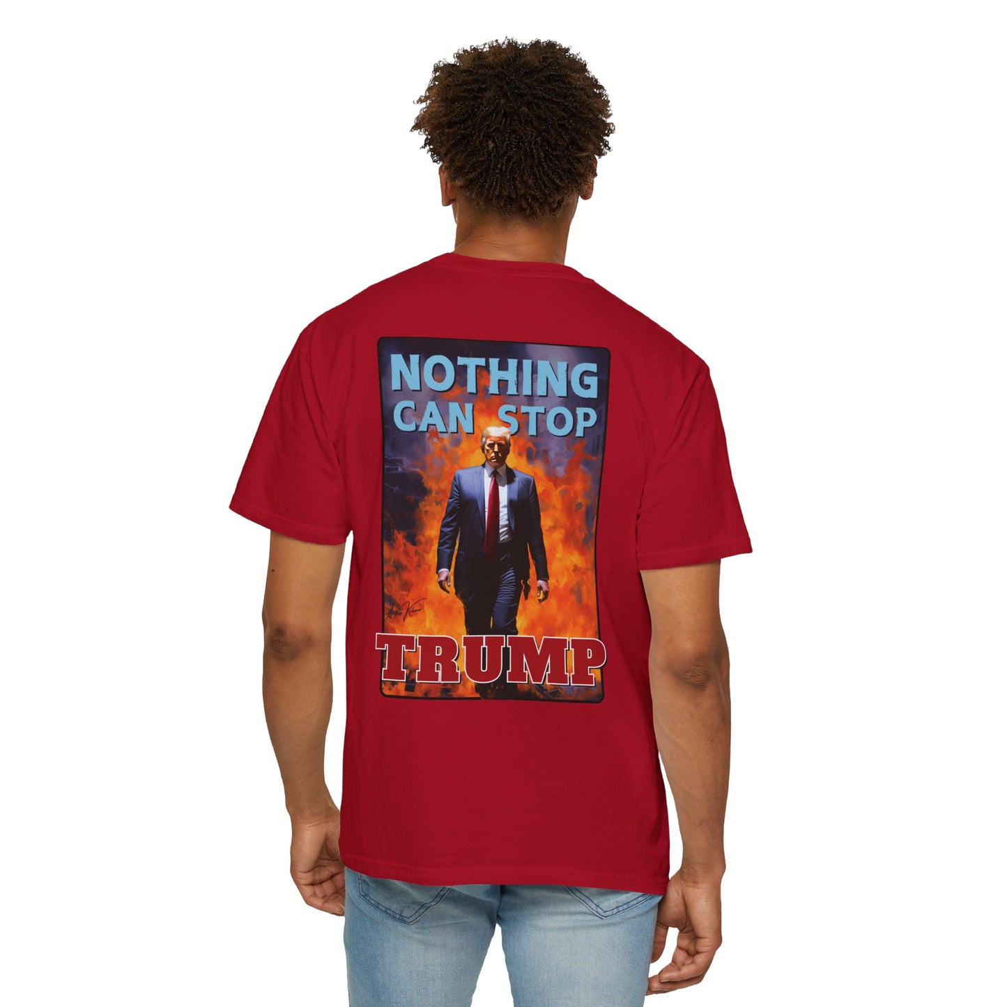 "Nothing Can Stop Trump", Unisex T-shirt (Dark Colors)