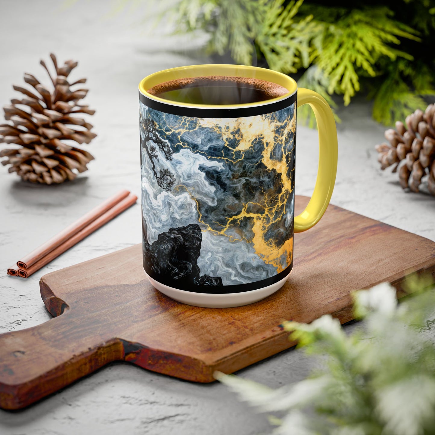 "An Crann Naomh (Gaelic) - The Sacred Tree (English)", Colorful Mugs (11oz & 15oz)