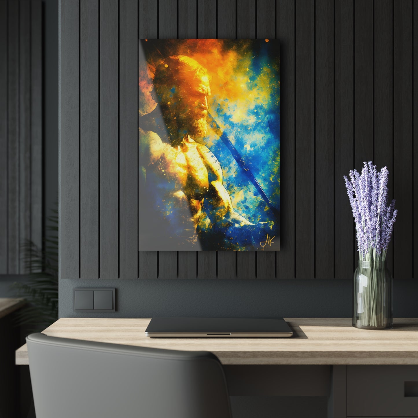 "King Godred Crovan - The Man", Fine Art Acrylic Wall Print (French Cleat Hanging)