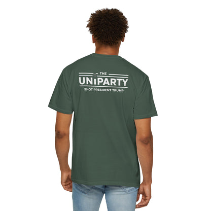 "The Uniparty Shot President Trump" #03, Unisex T-shirt