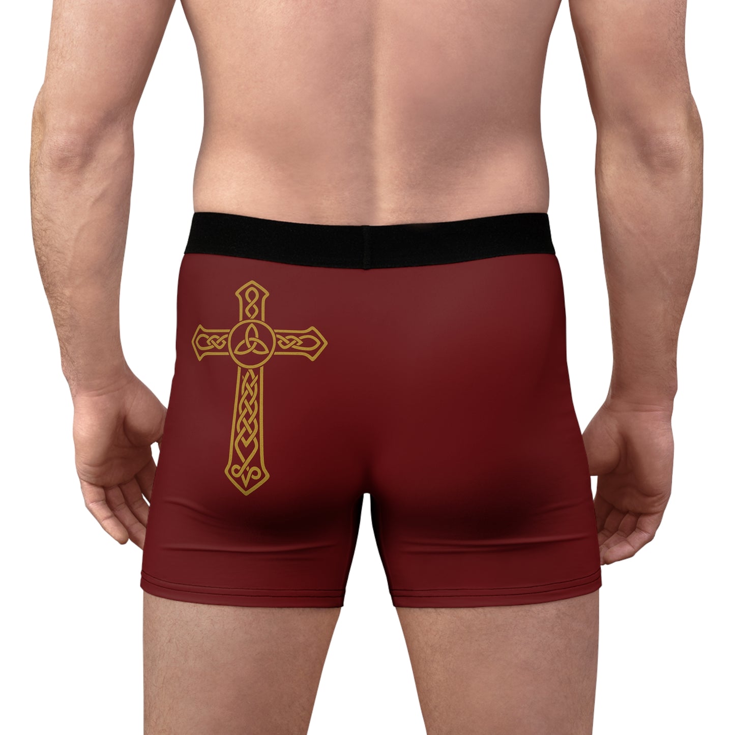 "Clan na Gael - Irish American", Men's Boxer Briefs (Palladius Red)