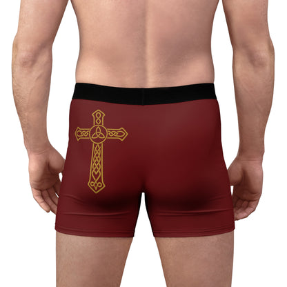 "Clan na Gael - Irish American", Men's Boxer Briefs (Palladius Red)