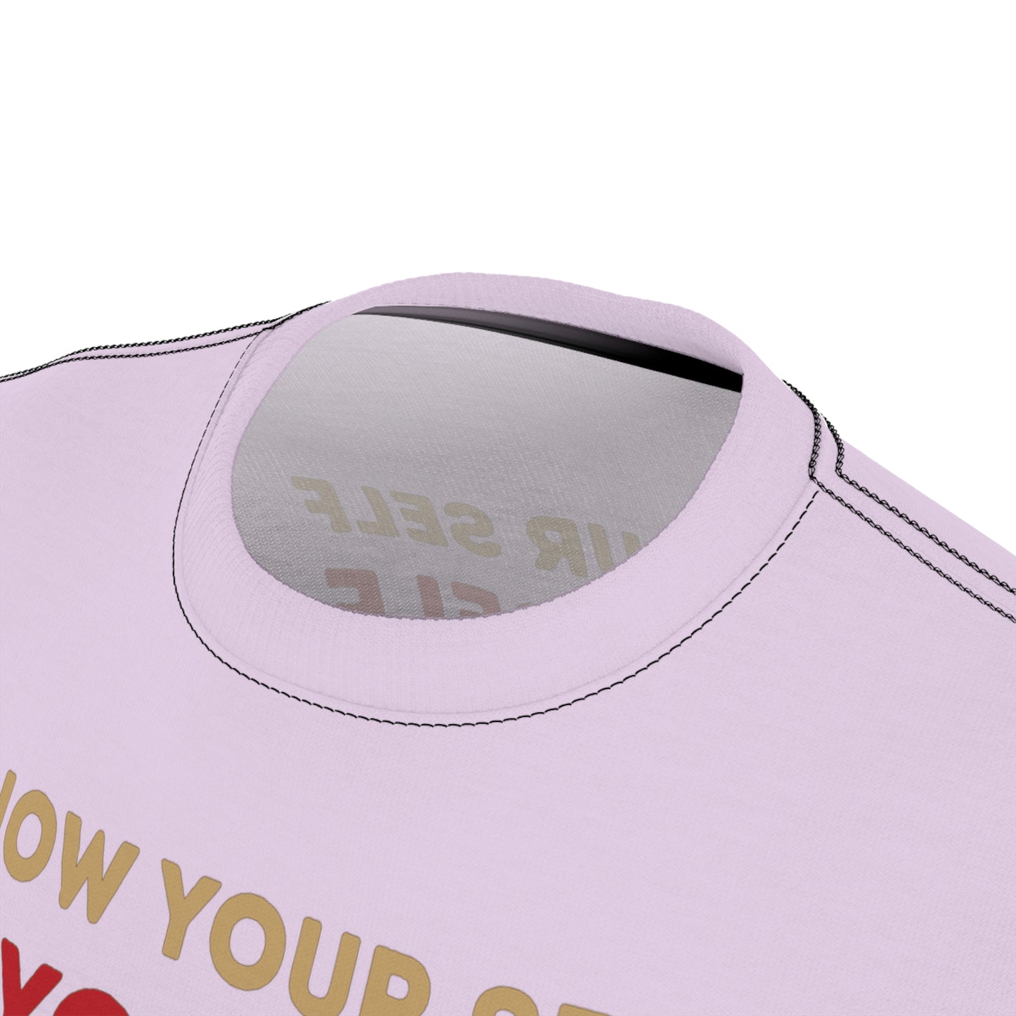 "Know Your Self", Unisex T-shirt (Floridian Blush)
