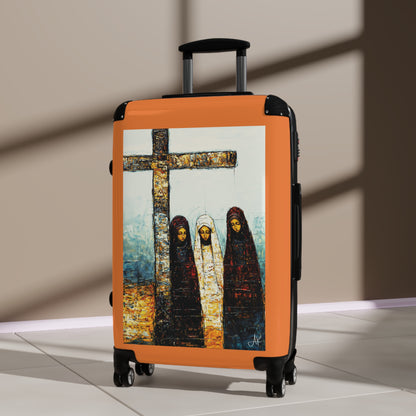 "At-the-Foot of the Cross - John 19:25", Suitcases (Light Orange)