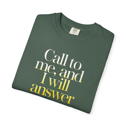 "Call to Me - Jeremiah 33:3" #02, Unisex T-shirt