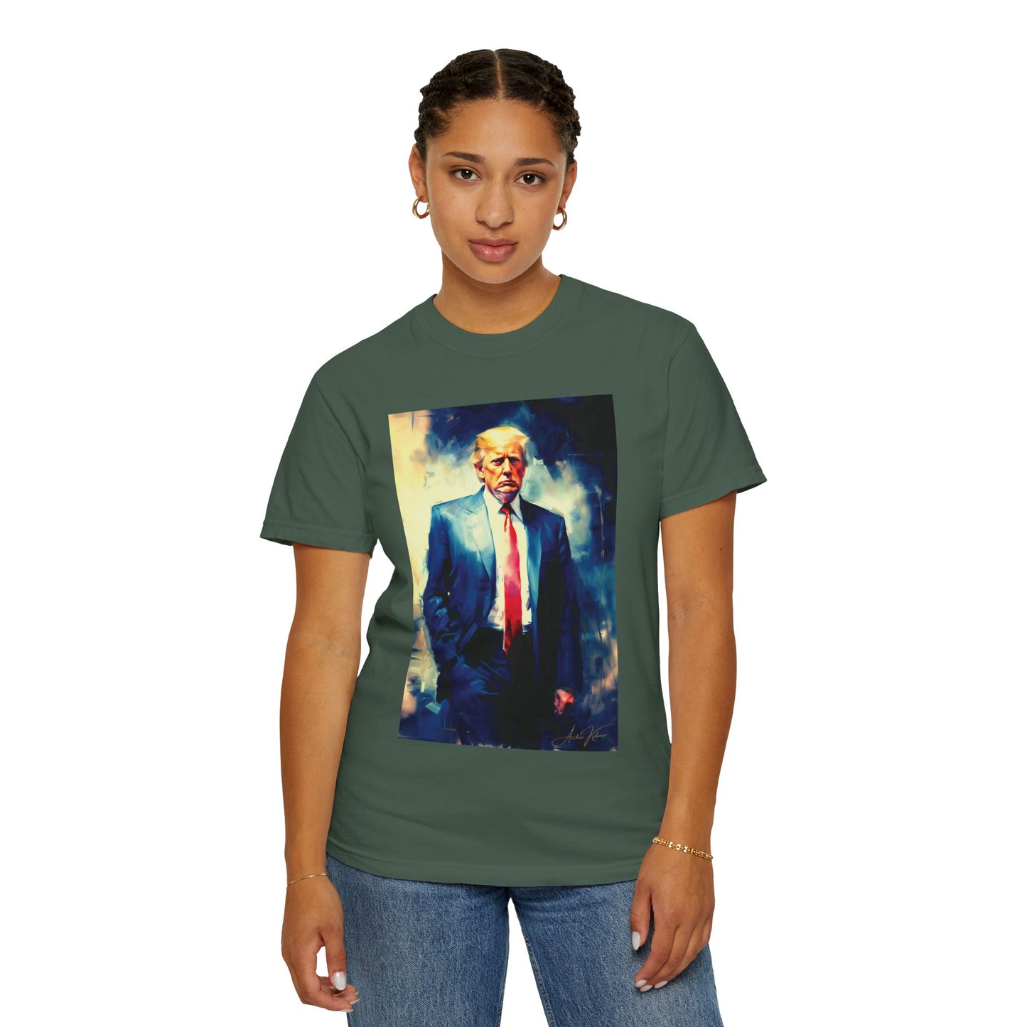 "Trump Portrait No. 6", Unisex T-shirt (Dark Colors)