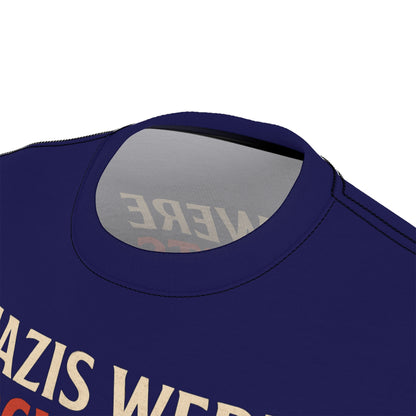 "Nazis were Socialists", Unisex T-shirt (Obsidian Blue)