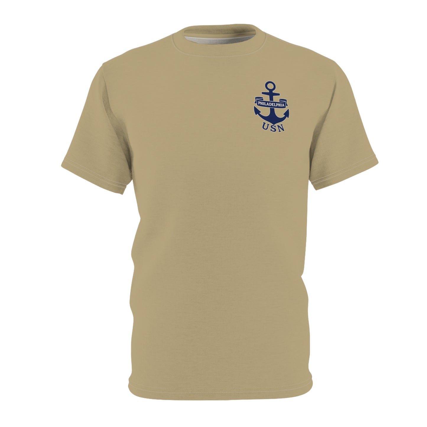 "USN Anchor", Unisex T-shirt (Service Khaki)