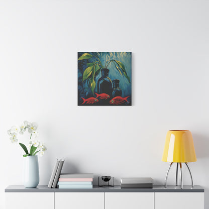 "Still Life: Goldfish", Fine Art Matte Canvas, Stretched, 1.25"