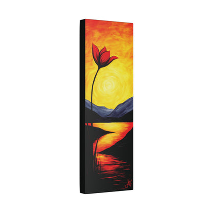 "Bloom of Twilight's Passion", Stretched Classic Canvas Fine Art Print