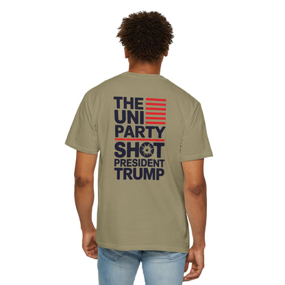 "The Uniparty Shot President Trump" #01, Unisex T-shirt