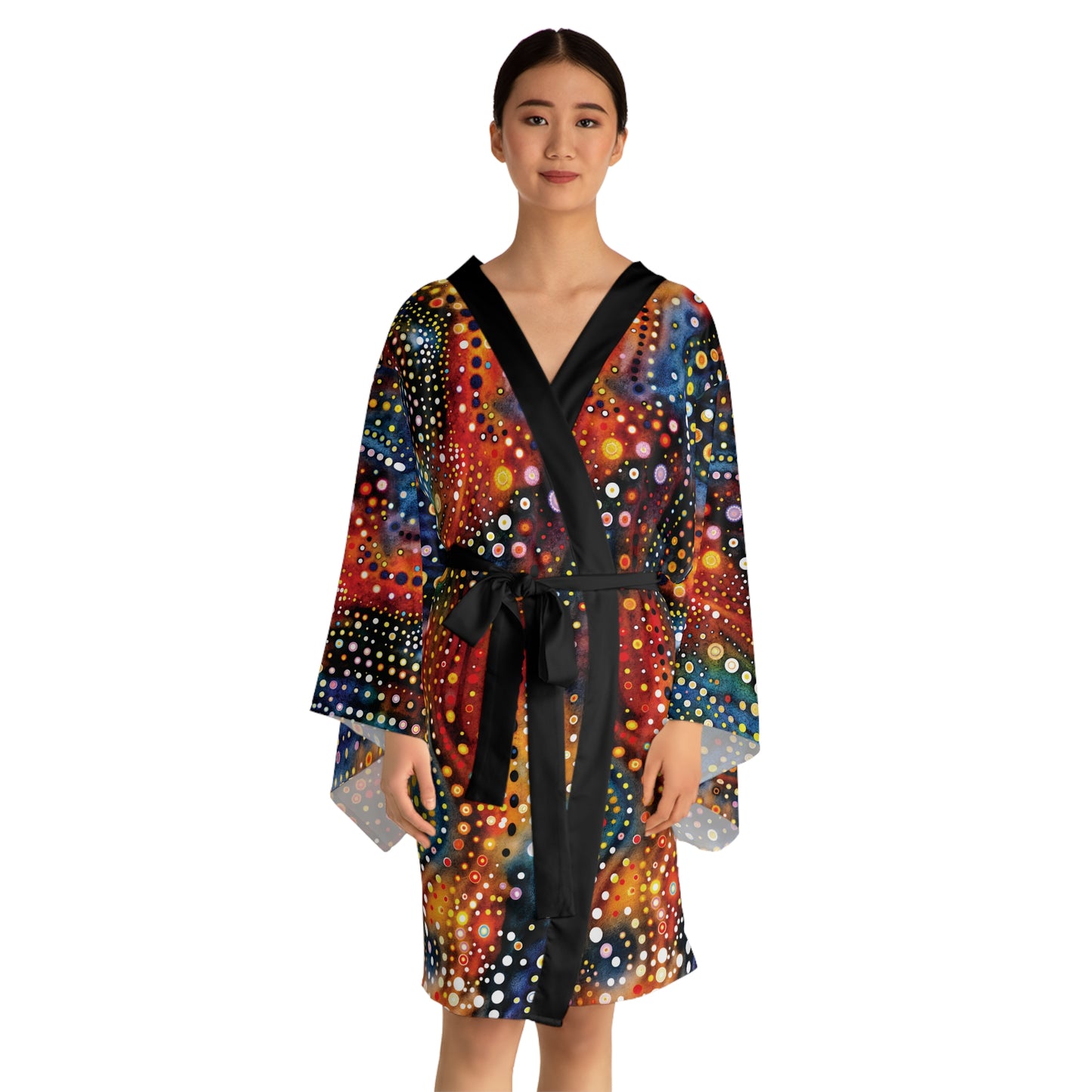 "Abstract 69", Long Sleeve Kimono Robe