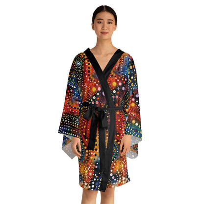 "Abstract 69", Long Sleeve Kimono Robe