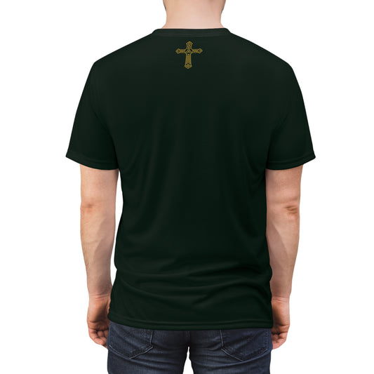 "Clan na Gael - Irish American", Unisex T-shirt (Túath Green)