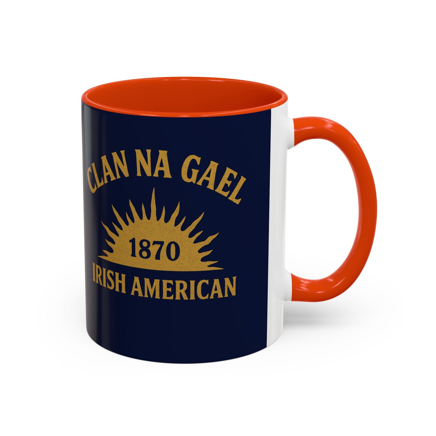 "Clan na Gael - Irish American", Colorful Mugs (11oz, 15oz) (Mariana Blue)