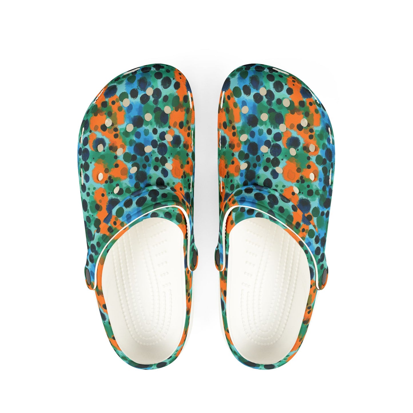 "Midnight Coral", Foam Rubber Clogs