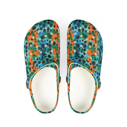 "Midnight Coral", Foam Rubber Clogs