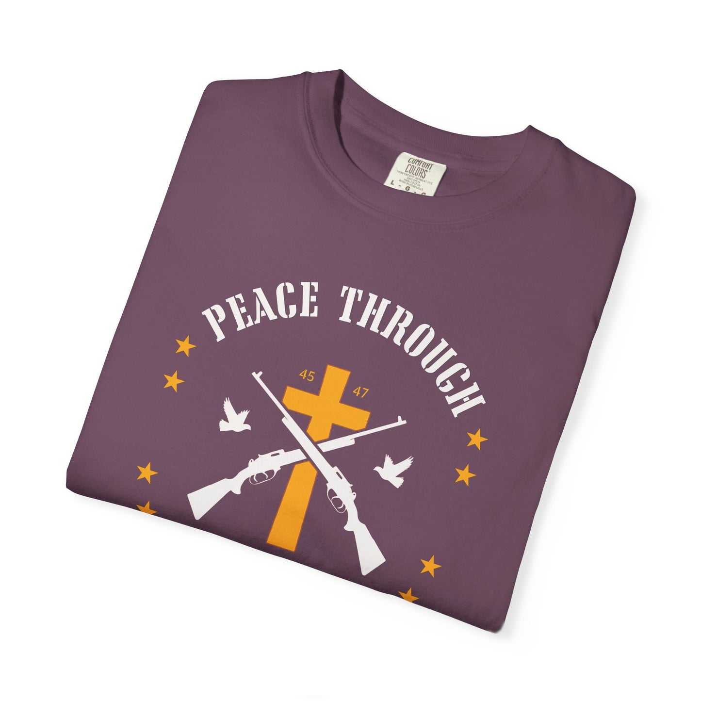 "Peace Through Strength" #01, Unisex T-shirt