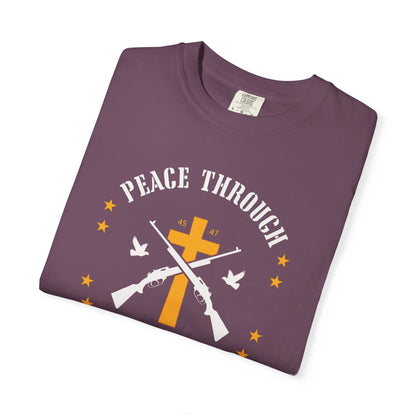 "Peace Through Strength" #01, Unisex T-shirt
