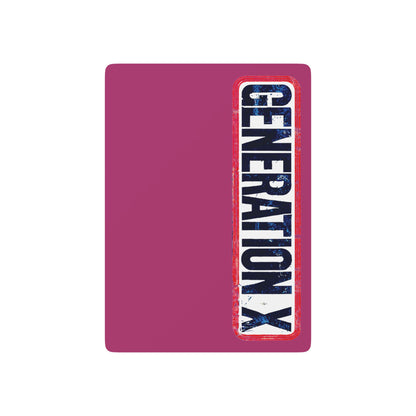 "Generation X", Retro Playing Cards (Early Purple Orchid)