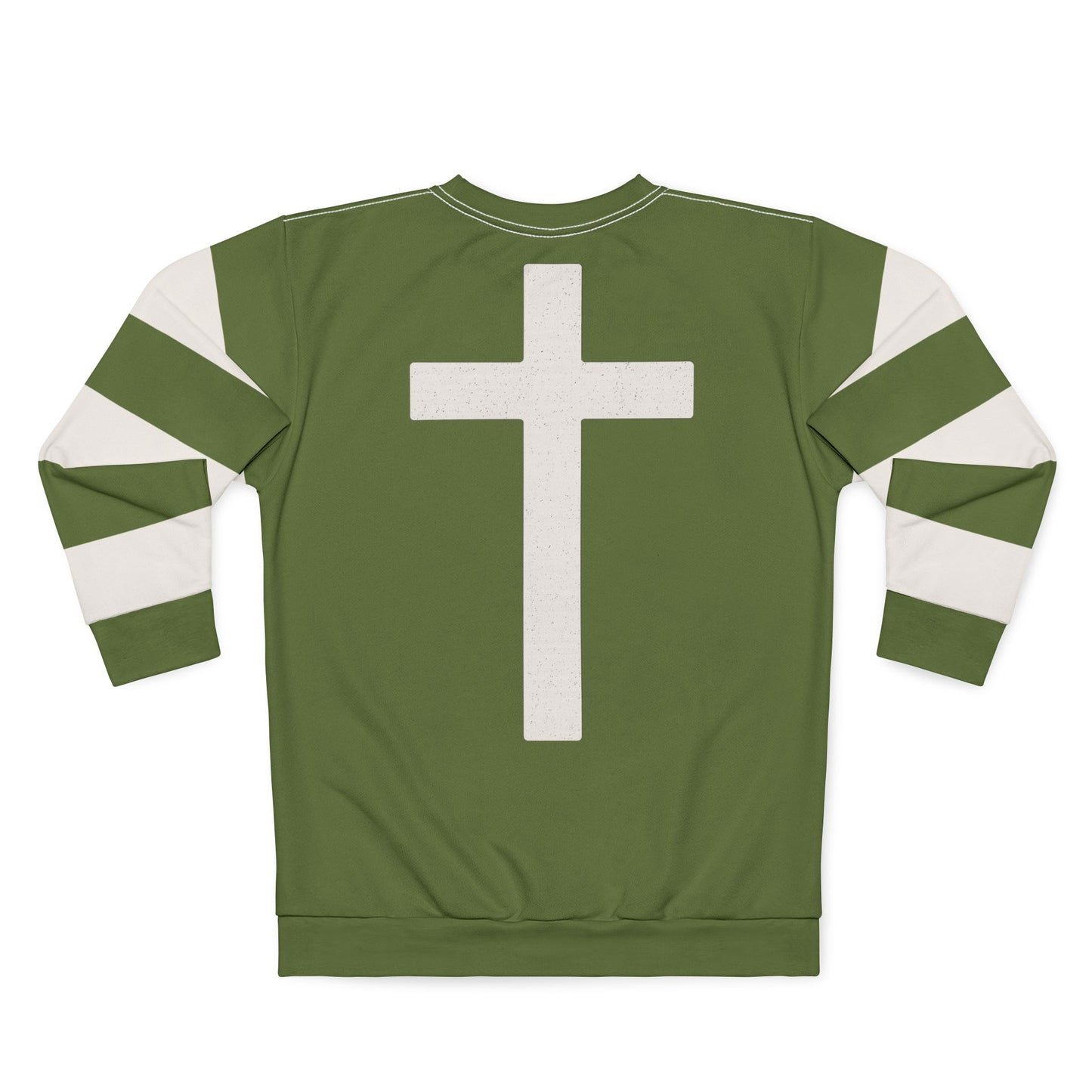 "Faith Overcomes Fear", Unisex Sweatshirt (Kangaroo-Bush Green)