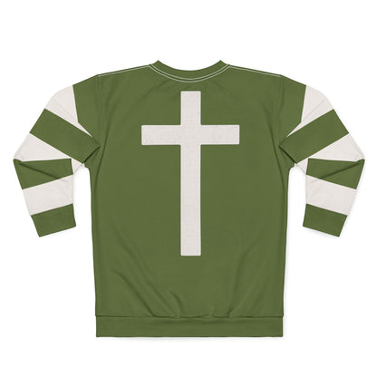 "Faith Overcomes Fear", Unisex Sweatshirt (Kangaroo-Bush Green)