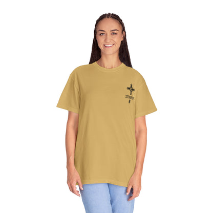 "Steadfast Cross in Black", Unisex T-shirt