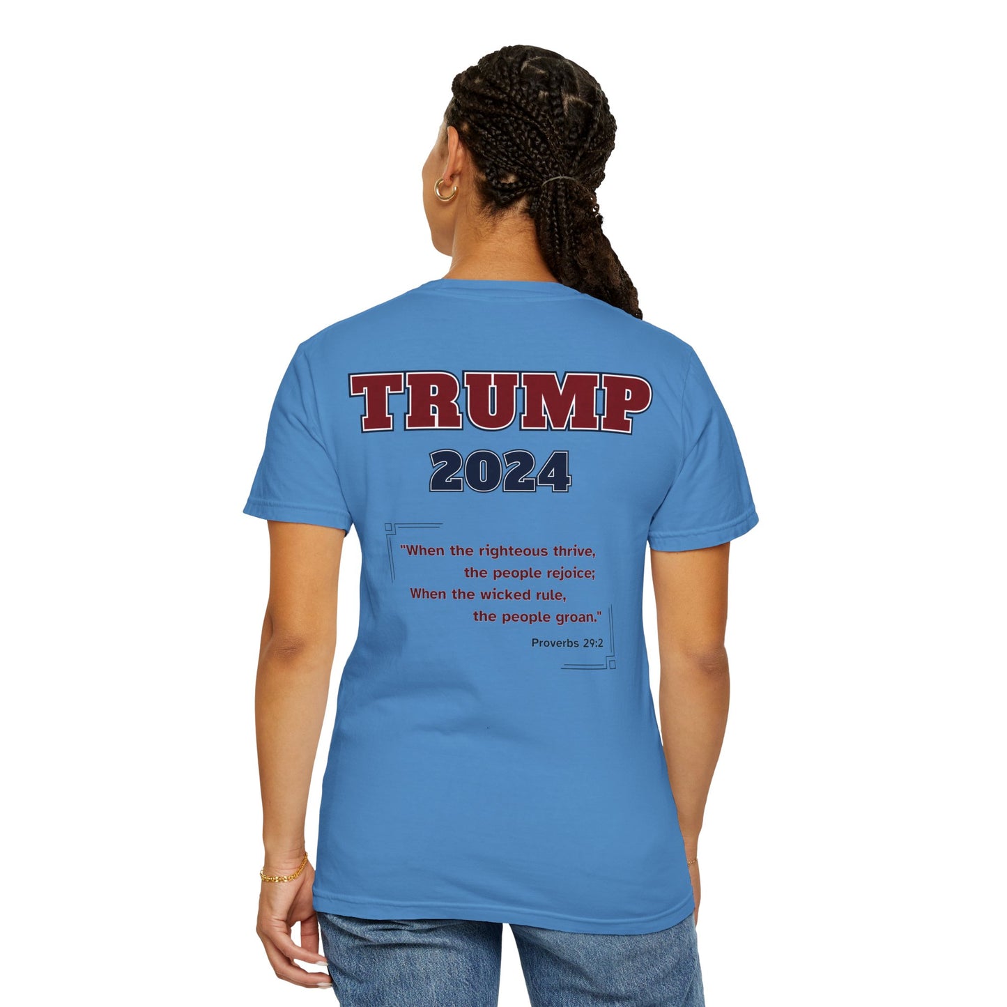 "Trump 2024 - Proverbs 29:2", Unisex T-shirt - Historical Collectible