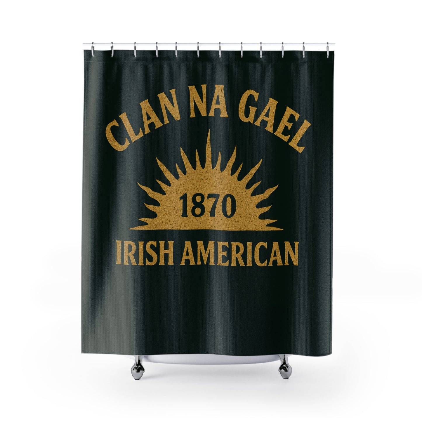 "Clan na Gael - Irish American", Shower Curtains (Túath Green)