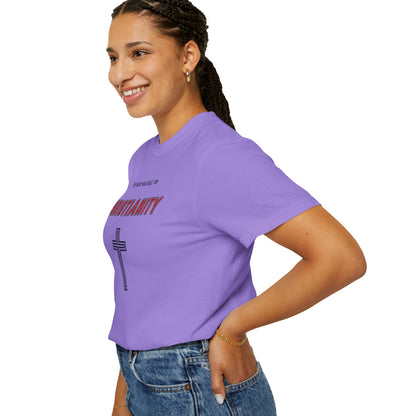 "The West was built on Christianity", Unisex T-shirt