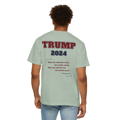 "Trump 2024 - Proverbs 29:2", Unisex T-shirt - Historical Collectible