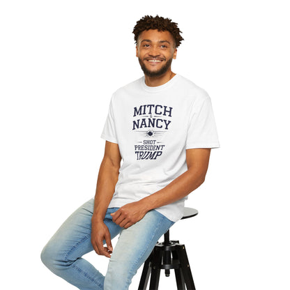 "Mitch & Nancy Shot President Trump", Unisex T-shirt