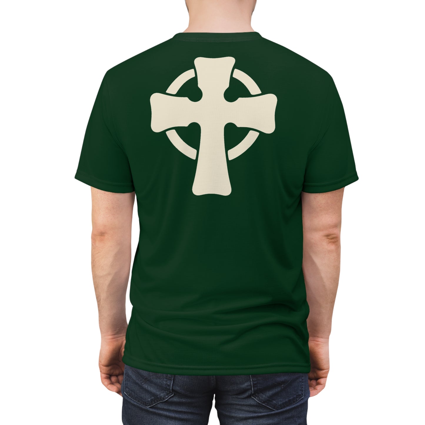 "Retro Jesus", Unisex T-shirt (Monsoon Green)
