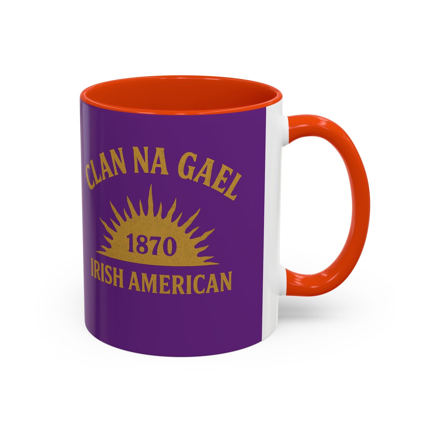 "Clan na Gael - Irish American", Colorful Mugs (11oz, 15oz) (Vesper Violet)
